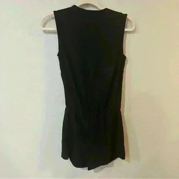 Young Fabulous & Broke Deep V-Neck Black Romper - Picture 5 of 6